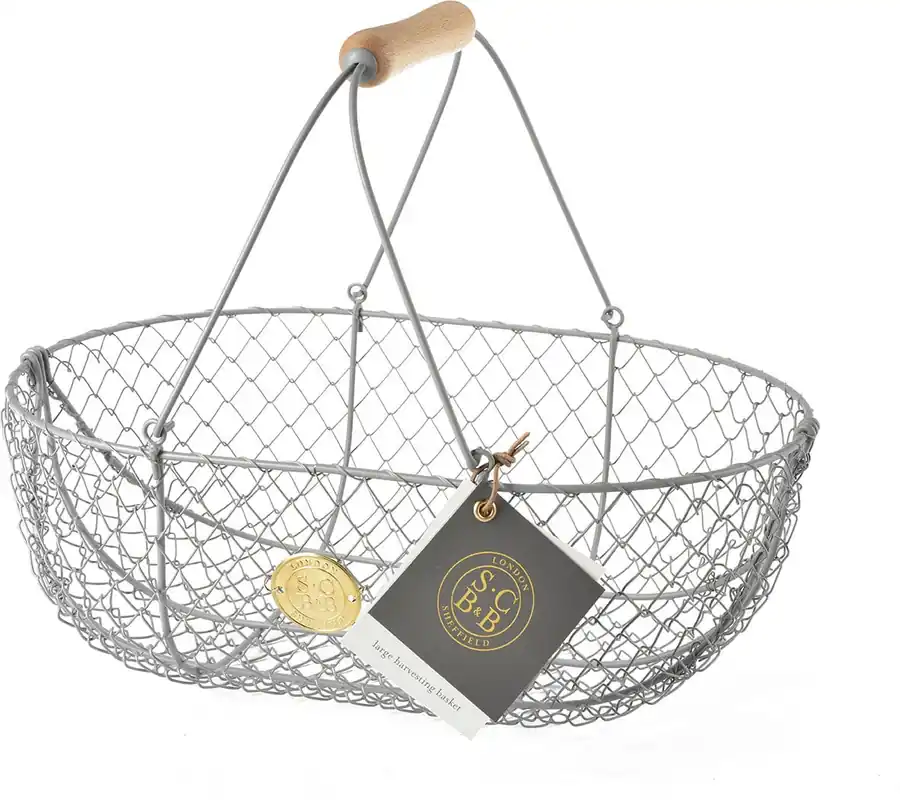 Koopje - Burgon & Ball Oogstmand van Draad - Groot
