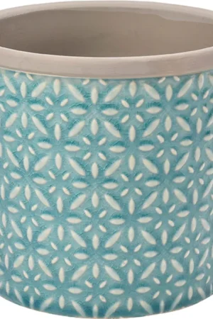 Burgon & Ball Bloempot "Toscane" - Turkoois, Ø 16 cm | Snelle levering