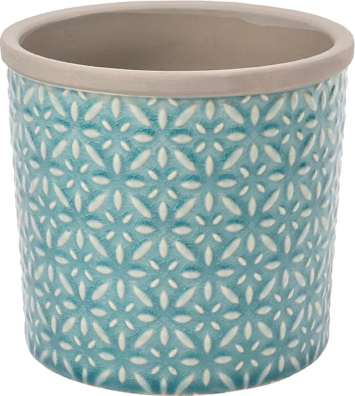 Burgon & Ball Bloempot "Toscane" - Turkoois, Ø 16 cm | Snelle levering