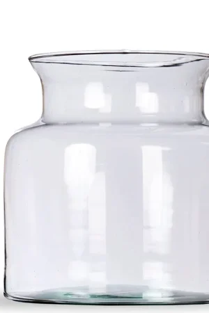 Veilig winkelen - Garden Trading "Broadwell" Vaas Gemaakt van Gerecycled Glas, 19x19 cm