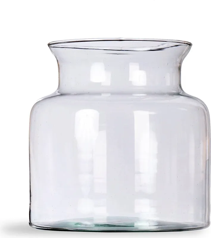 Veilig winkelen - Garden Trading "Broadwell" Vaas Gemaakt van Gerecycled Glas, 19x19 cm