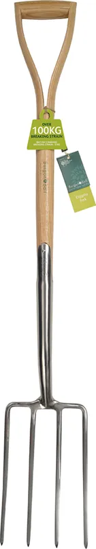 Burgon & Ball Roestvrijstalen Spadevork, L 98 cm - Veilig winkelen