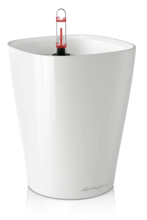 Lechuza Bloempot DELTINI Premium, Wit Hoogglans - Fabrieksprijs