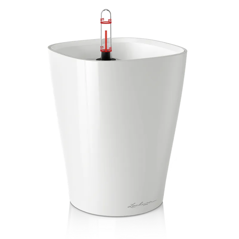 Lechuza Bloempot DELTINI Premium, Wit Hoogglans - Fabrieksprijs