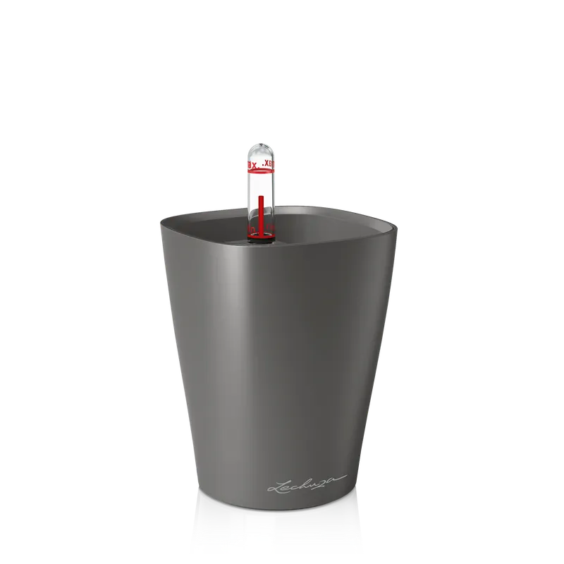Nieuw in de shop - Lechuza Tafelpot MINI DELTINI Premium, Scharlakenrood Hoogglans