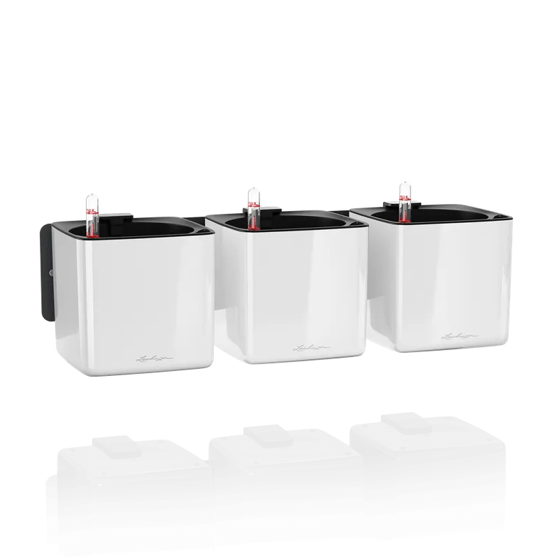 Lechuza CUBE Premium Green Wall Home Kit, Wit Hoogglans - Beste prijs