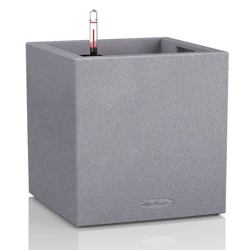 Lechuza Plantenbak CANTO Stone - Low 30, Steengrijs - Nieuw in de shop