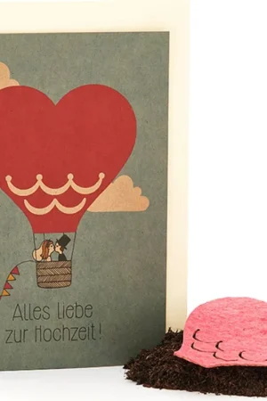 Die Stadtgärtner Bloeiende Wenskaart "Alles Liebe zur Hochzeit" | Net toegevoegd