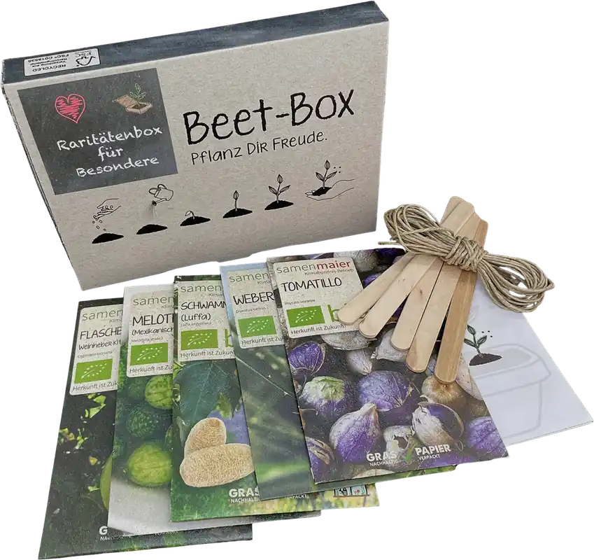 Samen Maier Biologische Moestuin-Box "Rariteitenbox voor Bijzondere Mensen" | Klaar voor verzending
