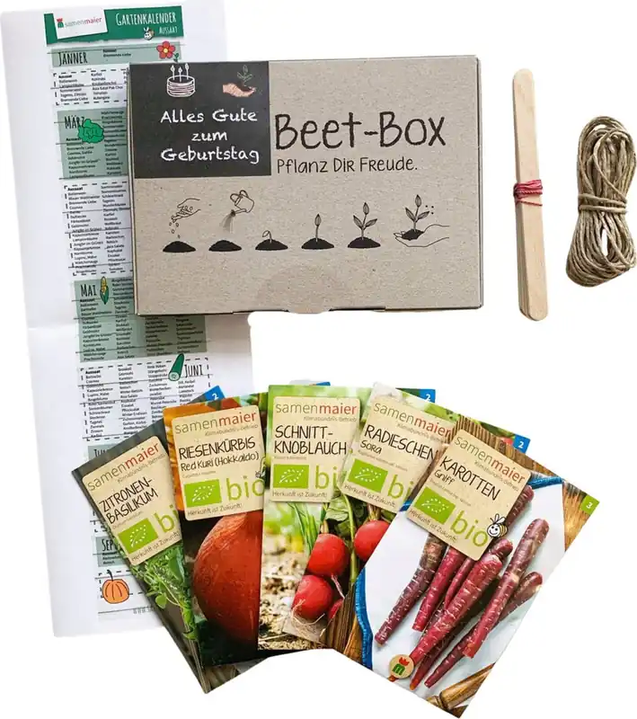 Samen Maier Biologische Zaadbox "Alles gute zum Geburtstag!" | Zolang de voorraad strekt