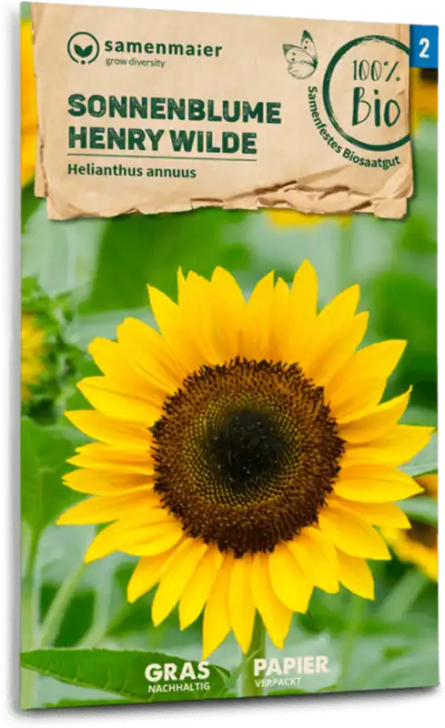 Samen Maier Biologische Zonnebloem "Henry Wilde" | Bespaar meer