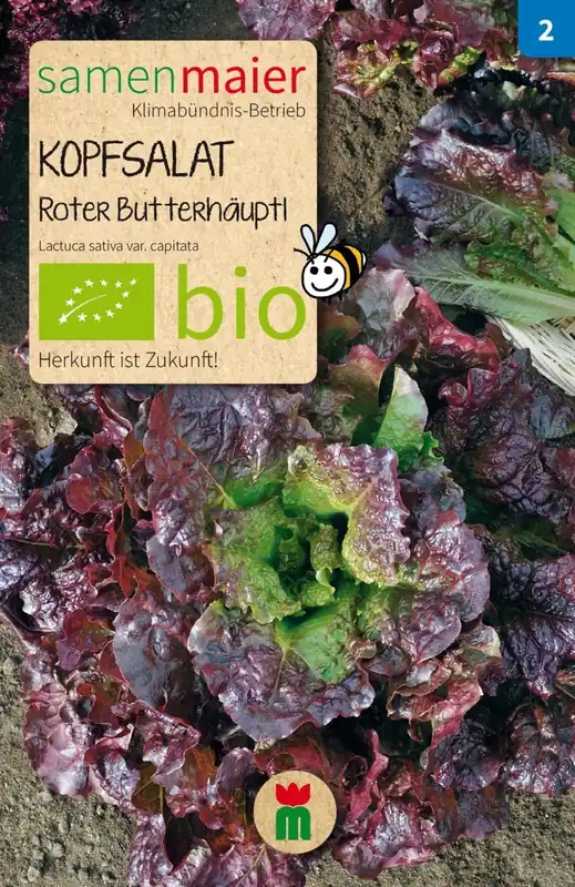 Samen Maier Biologische Sla “Roter Butterhäuptel” - Topproduct