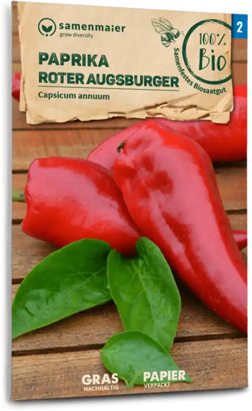 Samen Maier Biologische Paprika "Rode Augsburger" | Nieuw in het assortiment