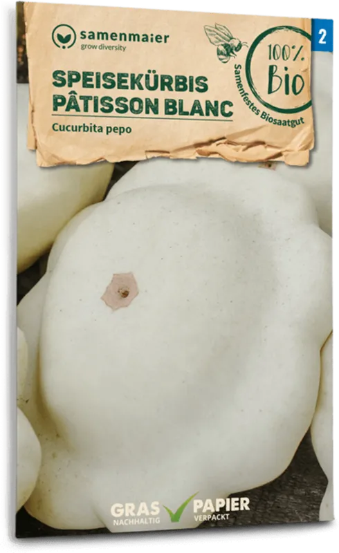 Scherpe prijs - Samen Maier Biologische Pompoen "Patisson Blanc"