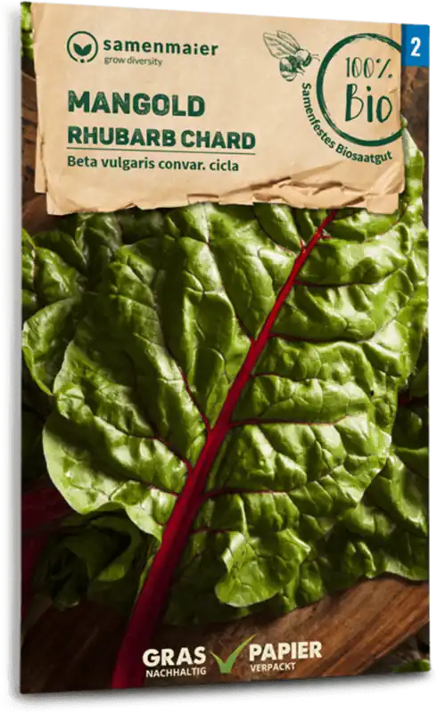 Samen Maier Biologische Snijbiet "Rhubarb Chard" - Nu beschikbaar
