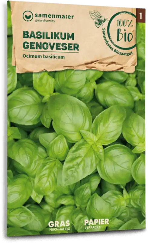 Samen Maier Biologische Basilicum "Genoveser", 1,20 g - Speciale aanbieding