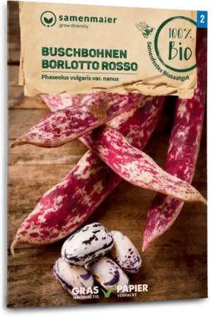 Samen Maier Biologische Struikbonen "Borlotto Rosso" - Prijsverlaging