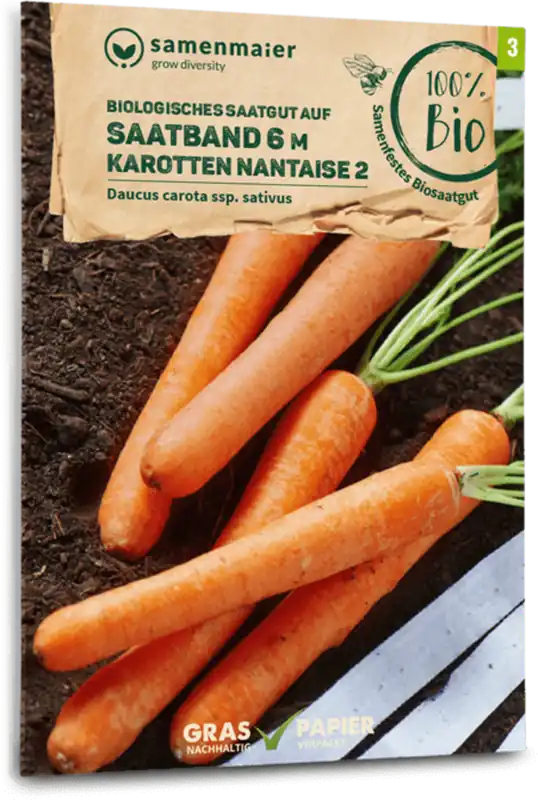 Profiteer nu - Samen Maier Biologische Wortel Zaadband "Nantaise 2"