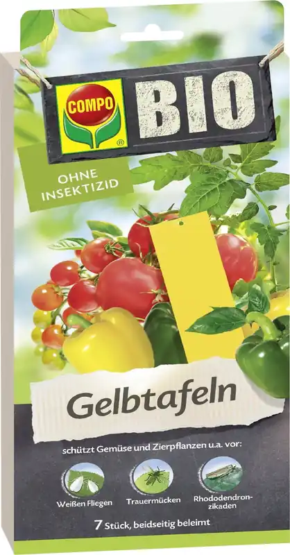 COMPO BIOLOGISCHE Gele Bordjes, 7 stuks - Expreslevering