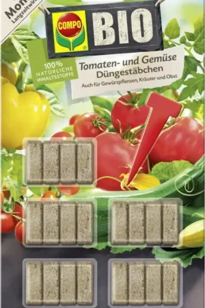 COMPO BIOLOGISCHE Tomaten- en Groentemeststicks, 20 stuks - Online bestellen