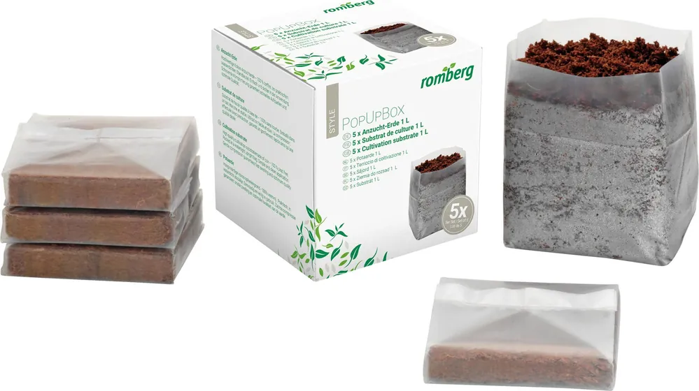 Romberg POP UP BOX Kweekgrond, 5x 1 liter | Klantfavoriet