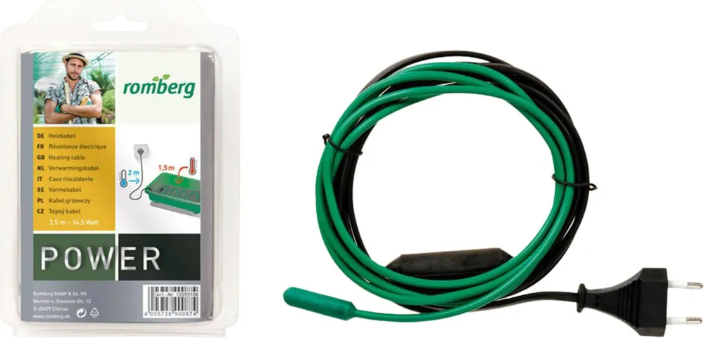 Romberg Verwarmingskabel S 3,5 m (1,5 m Verwarmbaar) | Online bestelbaar