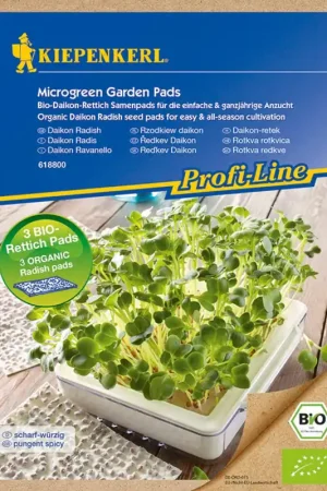 Speciale deal - Kiepenkerl MicroGreen Duo-Garden Refillpads BIO Daikon Radijs, 3 stuks