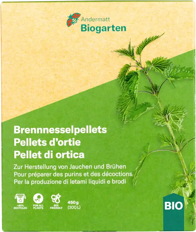 Premiumkwaliteit - Andermatt Biogarten Brandnetelkorrels, 450 g