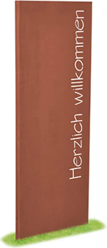 prima terra Privacyscherm “Herzlich Willkommen” - 158 x 60 cm, Herzlich Willkommen | Aanrader