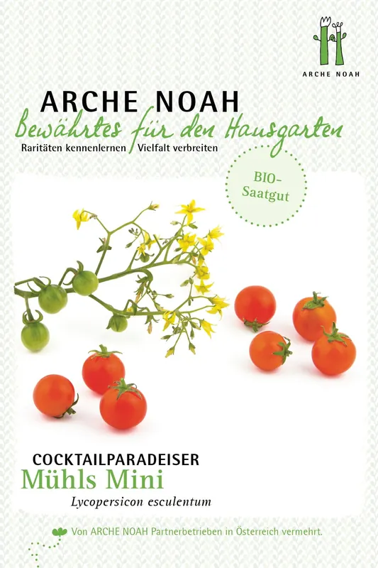 Arche Noah Biologische Cocktailtomaten "Mühls Mini" - Hoge kwaliteit