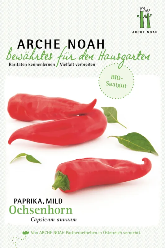 Arche Noah Biologische Paprika “Ochsenhorn” - Rechtstreeks van de fabrikant