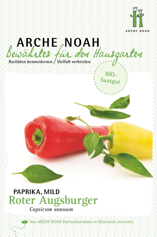 Nog maar enkele beschikbaar - Arche Noah Biologische Paprika “Rode Augsburger”