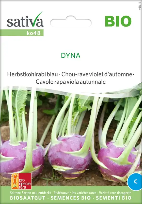 Sativa Biologische Blauwe Herfstkoolrabi "Dyna", 0,50 g - Meest verkocht