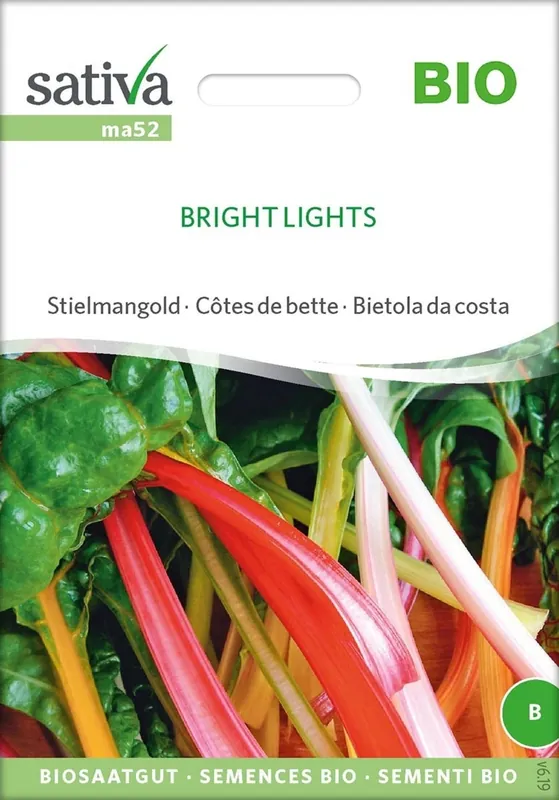 Net gelanceerd | Sativa Biologische Koolstengel / Snijbiet "Bright Lights"
