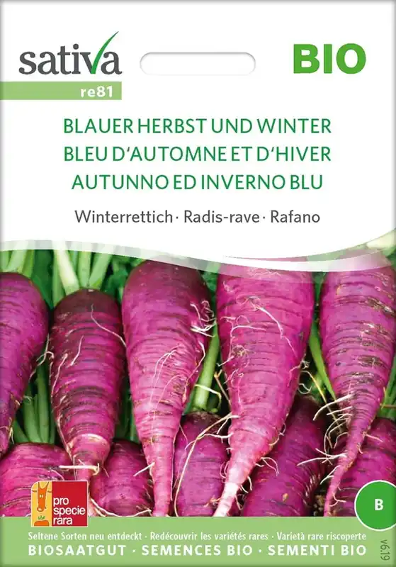 Veel gevraagd - Sativa Biologische Winterradijs - Blauwe Herfst en Winter