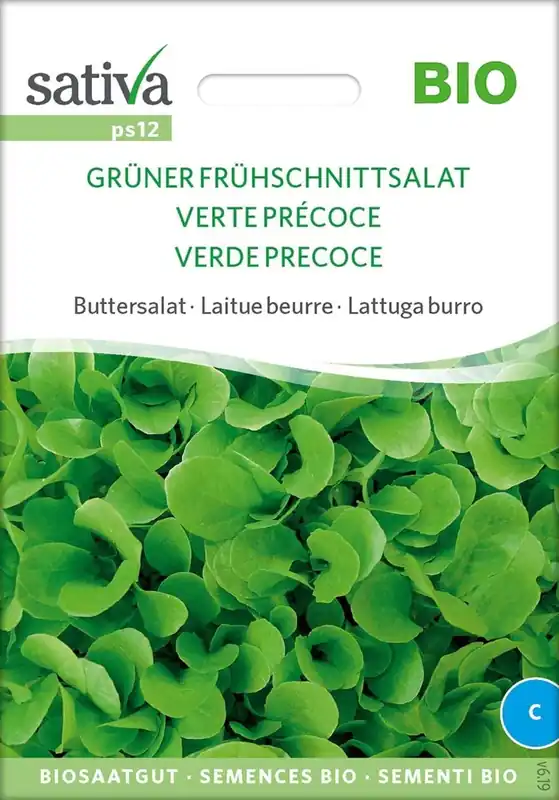 Nieuw in het assortiment - Sativa Biologische Botersla "Grüner Frühschnittsalat"