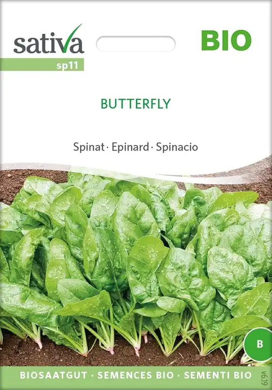 Scherpe prijs - Sativa Biologische Spinazie Butterfly, 25 g