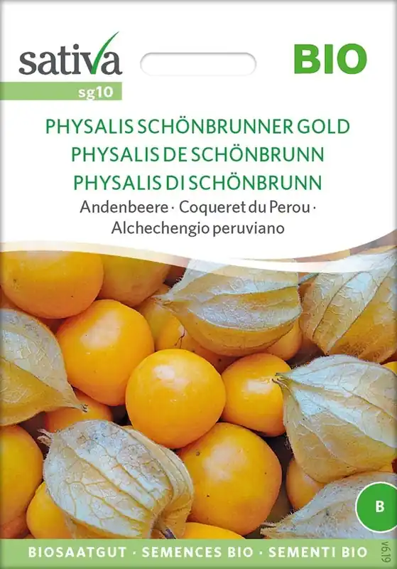 Nieuw in het assortiment | Sativa Biologische Andesbes "Physalis Schönbrunner Gold"