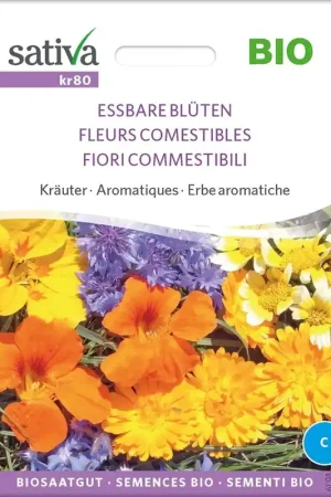 Voeg toe aan winkelwagen | Sativa Biologische Kruiden "Eetbare bloemen", 2,25 g