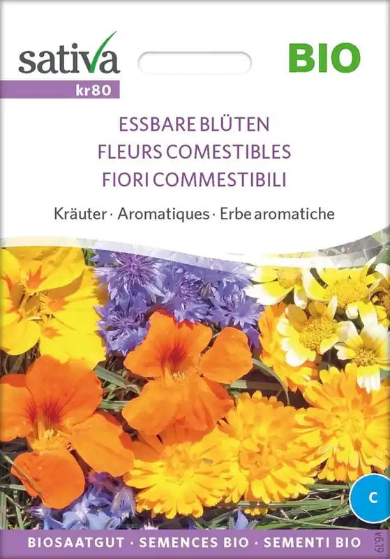 Voeg toe aan winkelwagen | Sativa Biologische Kruiden "Eetbare bloemen", 2,25 g