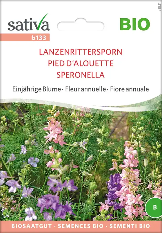 Sativa Biologische Eenjarige Bloem "Lanzenrittersporn" - Meest verkocht