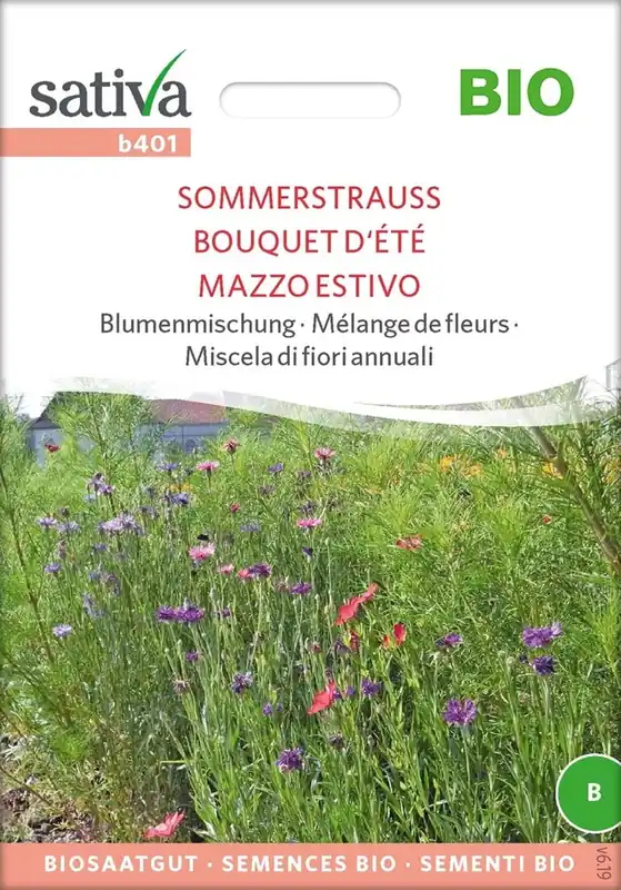 Sativa Biologische Bloemenmix "Sommerstrauss" - Bestel vandaag
