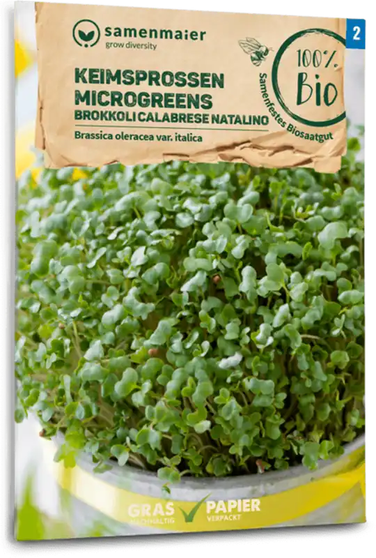 Samen Maier Biologische Kiemgroente/Microgreens - Broccoli "Calabrese natalino" - Laatste kans