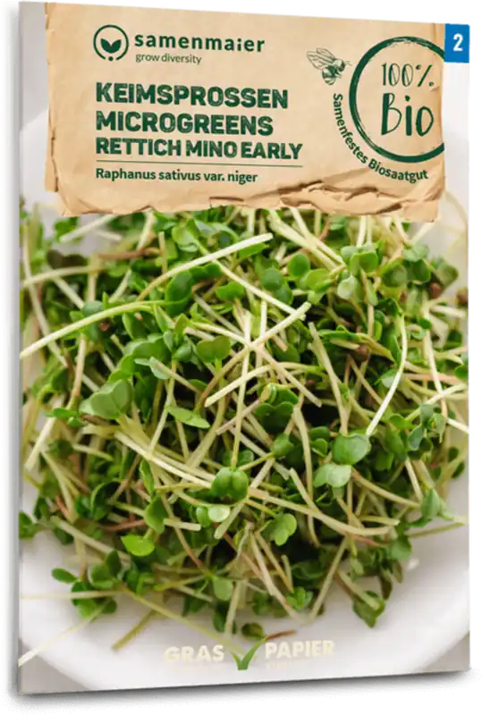 Samen Maier Biologische Kiemgroente/Microgreens - Rucola - Professionele kwaliteit