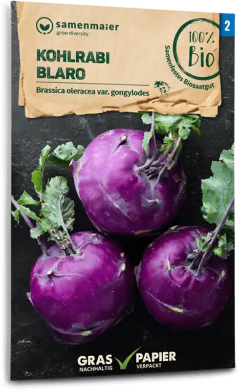 Samen Maier Biologische Koolrabi "Blaro" - Op voorraad