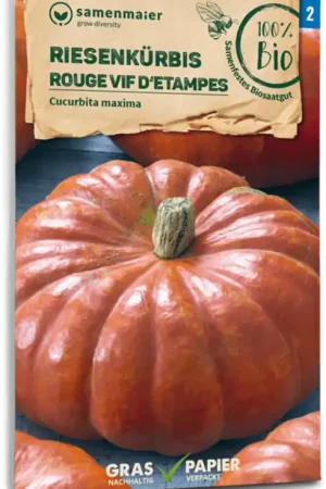 Extra korting - Samen Maier Biologische Reuzenpompoen "Rouge vif d‘Etampes (Roter Zentner)"