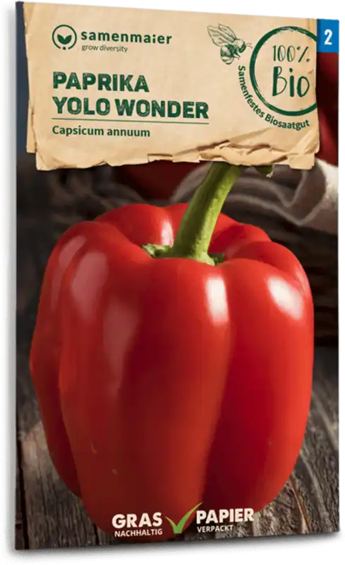 Samen Maier Biologische Paprika "Yolo Wonder" - Bespaar nu