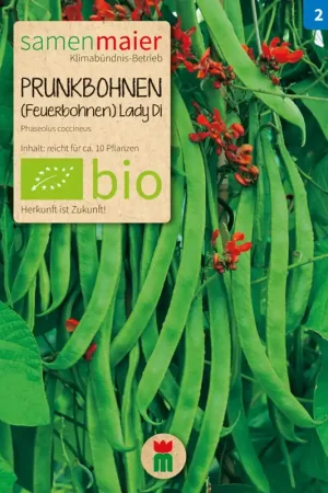 Erg populair | Samen Maier Biologische Snijbonen (vuurboon) “Lady Di”