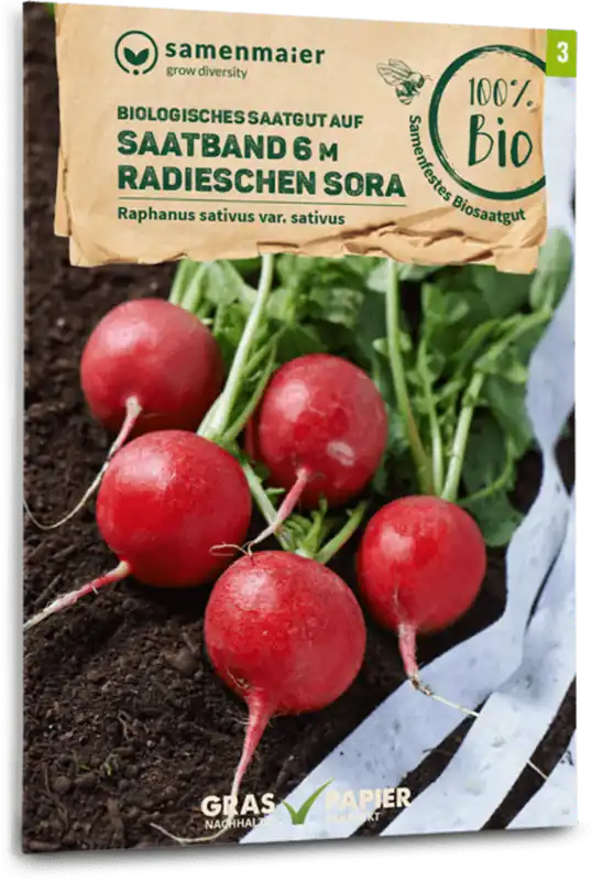 Hoge kwaliteit - Samen Maier Biologische Radijszaadband "Sora"