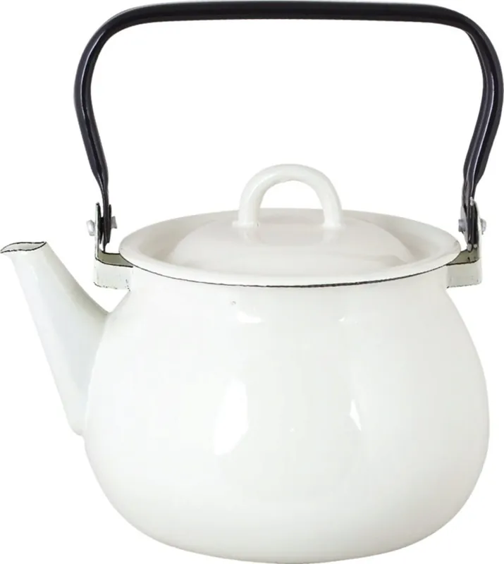 Strömshaga Emaillen Theepot Emil‘s, Offwhite - Snelle levering